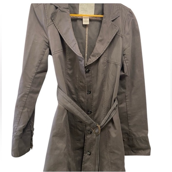 Free People Charcoal Belted w Pockets with pink floral jacket - Picture 1 of 10